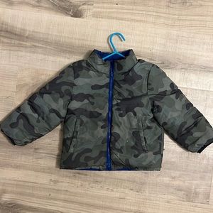 Gap Reversible Camo Coat- 3T